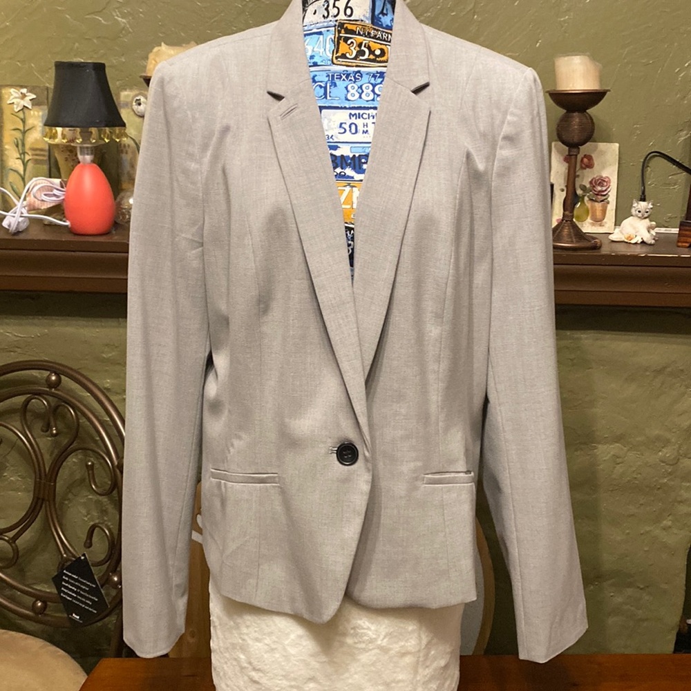 Worthington dove gray blazer in Tall